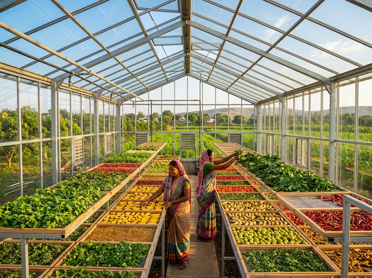 Rootish seed processing facility in Sathyamangalam, Tamil Nadu